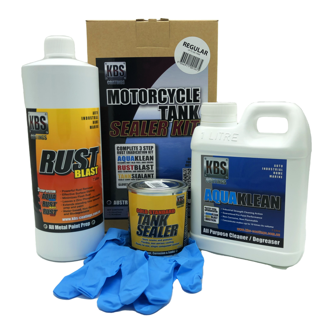 KBS Motorcycle Fuel Tank Sealer kit 20L Oz Loading Ramps