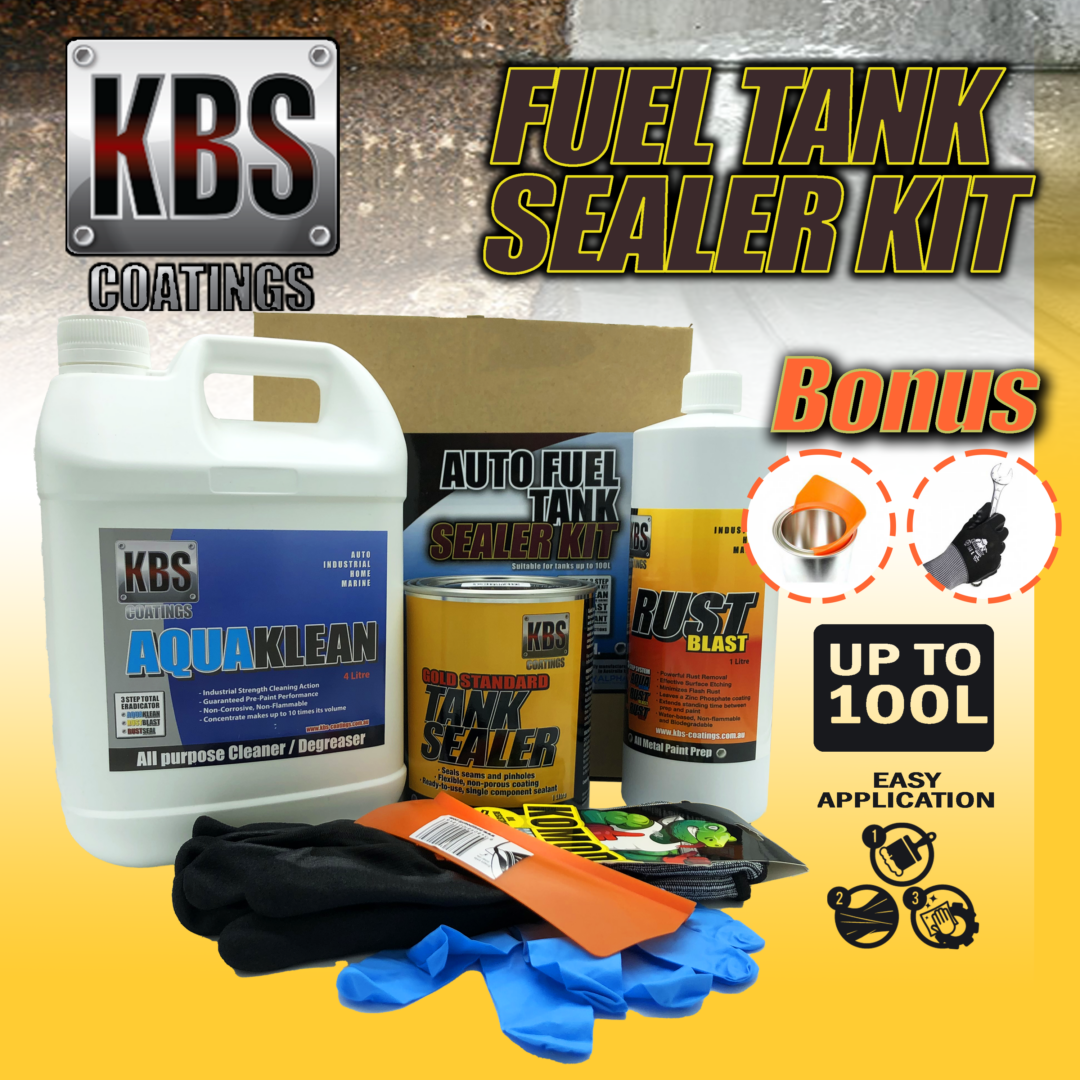 KBS Auto Car Fuel Tank Sealer kit | 100L | Oz Loading Ramps