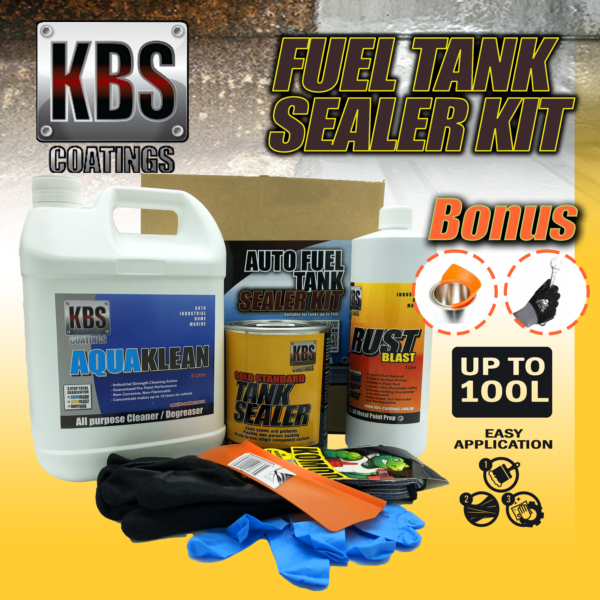 KBS Auto Car Fuel Tank Sealer kit 100L Oz Loading Ramps